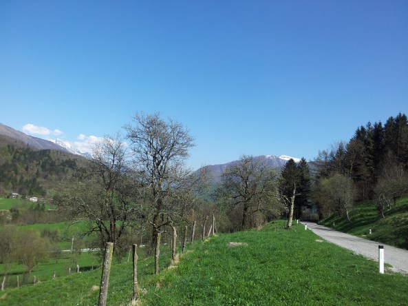 Levo Krn (2244m) desno Matajur (1642m)