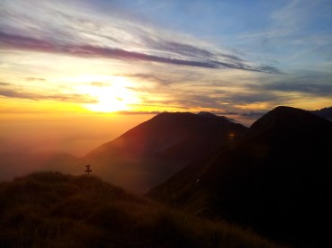 Na vrhu MuzcaMusca pogled na Karnijske Alpe